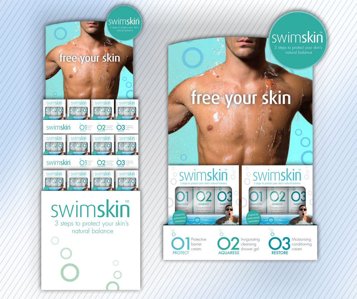 POS, instore displays for swimskin
